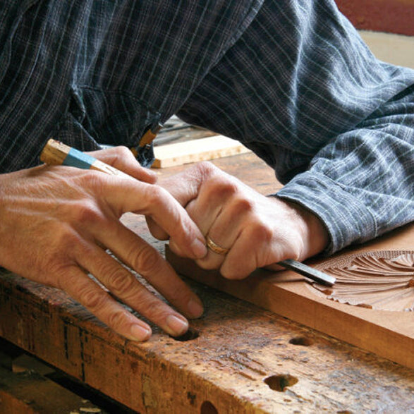 Wood before finish. The material decides.